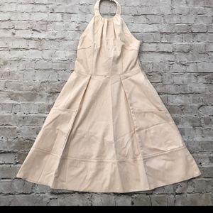 Jessica Simpson tan high halter mini dress size 14